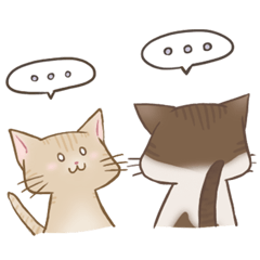 [LINEスタンプ] あずきさんときなこさん