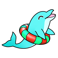 [LINEスタンプ] いるかのイルちゃん