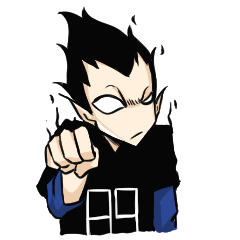 [LINEスタンプ] Mr.Edwind : get angry