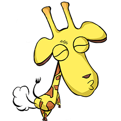 [LINEスタンプ] bululiou-crazy giraffe part1の画像（メイン）