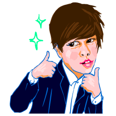 [LINEスタンプ] Suk Happy Man