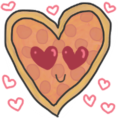 [LINEスタンプ] Pizza Doodle