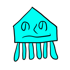 [LINEスタンプ] のくのイカ