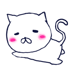 [LINEスタンプ] ぶちゃ猫の日常