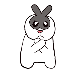 [LINEスタンプ] Big eyes rabbit