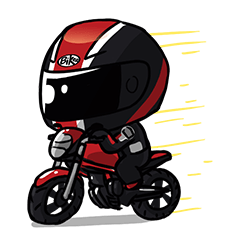 [LINEスタンプ] The Biker