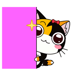 [LINEスタンプ] C-A-T : Calico Cat