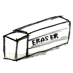 [LINEスタンプ] イレイザー