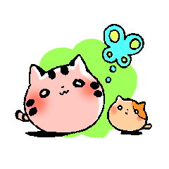 [LINEスタンプ] まるまりねこ