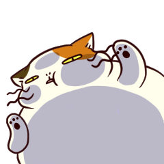 [LINEスタンプ] ぐーたら三毛猫にゃんこ3