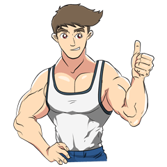 [LINEスタンプ] Muscle obsession