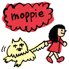 [LINEスタンプ] moppieの画像（メイン）