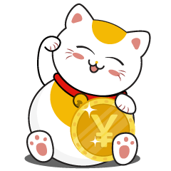 [LINEスタンプ] Kawaii Neko The Lucky Cat
