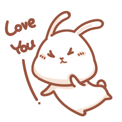 [LINEスタンプ] Little Rabbit Christine