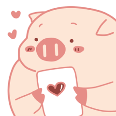 [LINEスタンプ] My Cute Lovely Pig, Fifth story