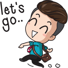 [LINEスタンプ] Office young boy