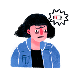 [LINEスタンプ] No More Work！