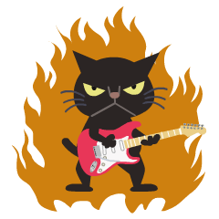 [LINEスタンプ] Rock'n'Cat 8