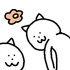 [LINEスタンプ] 猫背の猫