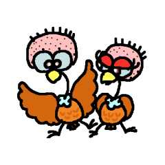 [LINEスタンプ] ハゲタカップル