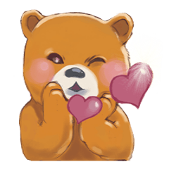 [LINEスタンプ] bear cute daily