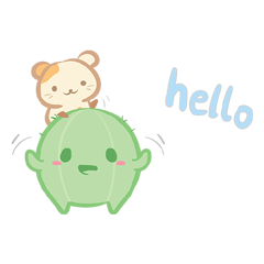 [LINEスタンプ] cactus＆hamster