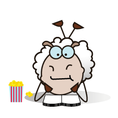 [LINEスタンプ] Funny and Fluffy-white Sheep Animated 3の画像（メイン）