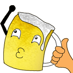 [LINEスタンプ] Beer party.