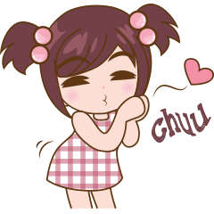 [LINEスタンプ] Twin Ponytail