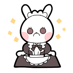 [LINEスタンプ] メイドうさぎスタンプ