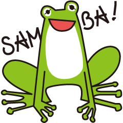 [LINEスタンプ] カエルのサンバ
