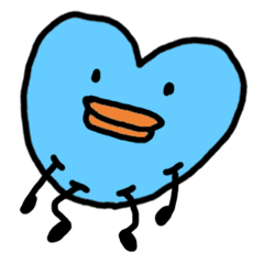 [LINEスタンプ] blue potato