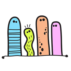 [LINEスタンプ] amoeba Family
