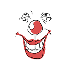 [LINEスタンプ] Bad Clown - Just a Smile