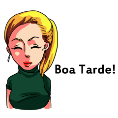 [LINEスタンプ] Sticker 1 in Portuguese
