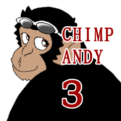 [LINEスタンプ] チンパンジーのチンプ・アンディー 3