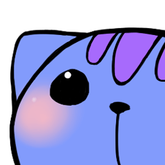 [LINEスタンプ] Blue Cat and Cheese Rat