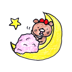 [LINEスタンプ] 三日月くまさんの生活