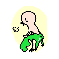 [LINEスタンプ] 擬態したカエル