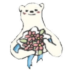 [LINEスタンプ] シロクマです