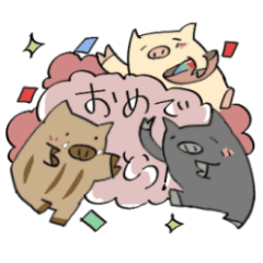 [LINEスタンプ] 日常で使える 3匹のぶたスタンプ