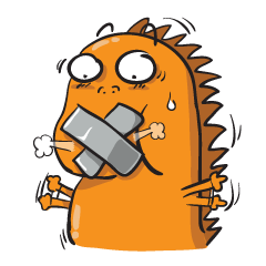 [LINEスタンプ] DinoOrange