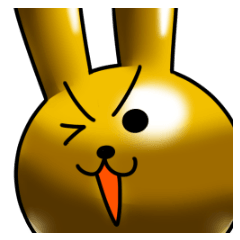 [LINEスタンプ] 金色のウサギ 120円 β版の画像（メイン）