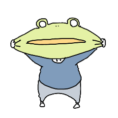 [LINEスタンプ] croak croak