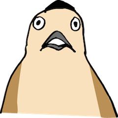 [LINEスタンプ] 髪あるサギちゃん
