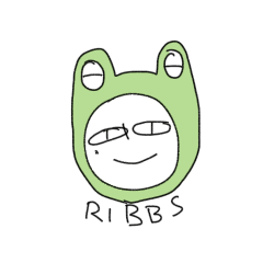 [LINEスタンプ] ribbs day off 