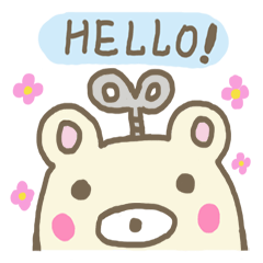 [LINEスタンプ] Bell, the clockwork bear