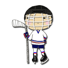 [LINEスタンプ] Crazy Ice Hockey Family