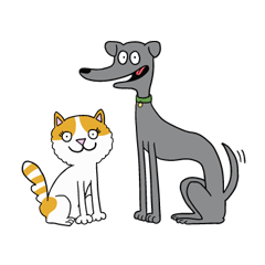 [LINEスタンプ] フランス生まれのジャック＆クーミ