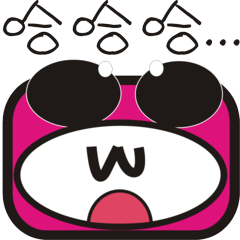 [LINEスタンプ] Cute pink face